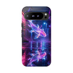 Neon Koi Reflection Vaporwave phone case | Tough Cover