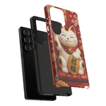 Maneki Neko Lucky Cat Art Tough Phone Case