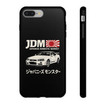 R34 Skyline GT-R JDM Rising Sun Tough Phone Case Cover Gift