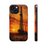Texas Oil Rig Sunset phone case | Tough Cases