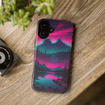 2 Rounds Canada Retina Artwork Vaporwave Phone Case – Landscape Aesthetic