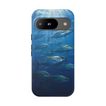 Amberjack School Phone Case, Open Water Sunlight Tough Cover