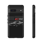 Black C5 Phone Case American Sports Car Tough Cover Gift