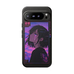 Melancholy Anime Girl Phone Case Vaporwave Tough Case