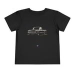 1972 C10 Pickup Toddler T-Shirt Retro Vintage Black Truck Kids Graphic Tee