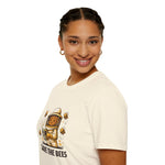 Save The Bees Beekeeper Illustration Funny T-Shirt Gift for Beekeepers Bee Lovers
