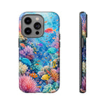 Underwater Coral Reef Phone Case | Colorful Tropical Fish Ocean Scene