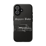 C10 Square Body Truck Phone Case Featuring Classic Chevy Pickup Artwork