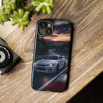 Skyline GT-R R34 White Nurburgring Speed Art Tough Phone Case