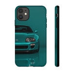 Teal Supra Phone Case, MK4 90s JDM Legend Tough Protective Cover for Men