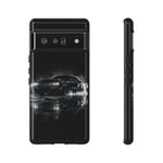 Black Sports Car Illustration 2023 Challenger SRT phone case | Car Drift Reflection