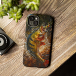 Peacock Bass Strike Phone Case Freshwater Fishing Gift for Anglers