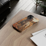 German Wirehaired Pointer Autumn Art Tough Phone Case