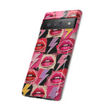 Pop Art Lips and Lightning Bolt Phone Case