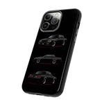 Black GNX Phone Case, Three-View Muscle Car Vector Tough Cover
