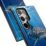 Tiger Shark Phone Case, Dappled Blue Water Tough Cover