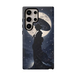 Geisha Parasol Moonlight Art Tough Phone Case