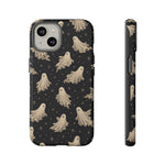 Vintage Ghost Pattern phone case | Halloween spooky stars design