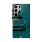 Teal Supra Phone Case, MK4 90s JDM Legend Tough Protective Cover for Men