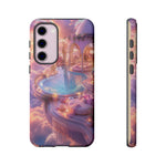 Floating Pool Deck Phone Case, Pastel Cloud 3D Render Cover