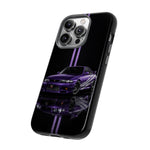 R33 Skyline Phone Case, Purple 97 JDM Sports Car Stripe Studio Cover