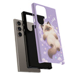 Ragdoll Sleepy Blue Eyes Kawaii Cat Art Tough Phone Case