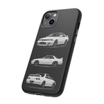 R32 Skyline Phone Case White, Three-View Vector Cover, Gift GTR Fans