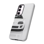 White MK4 Supra Phone Case, Retro 90s JDM Tough Cover for Car Enthusiasts