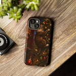 Tabby Cat on Christmas Tree phone case | Tough Case