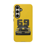 1969 Camaro Z28 Yellow Front View Muscle Car Tough Phone Case
