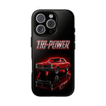 Tri-Power Classic Muscle Car GTO phone case | Retro Automotive Graphic