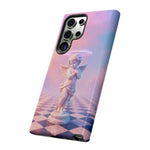 Praying Cherub Statue halo Vaporwave Aesthetic phone case