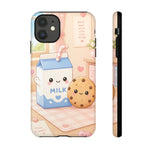 Milk Cookie Phone Case Cute Food Kawaii Tough Cover Gift Art