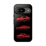 FD RX7 Phone Case Red, Three-View Vector Cover, JDM Gift
