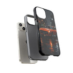 Orange Datsun 240Z on Rainy City Street phone case | Tough Cases