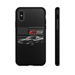 Black C5 Phone Case American Sports Car Tough Cover Gift