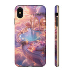 Floating Pool Deck Phone Case, Pastel Cloud 3D Render Cover