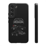 1969 Camaro Z28 Triple View Line Art Tough Phone Case Gift