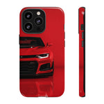 Red Camaro Phone Case, ZL1 American Muscle Car Tough Cover for Men, Gift