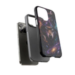 Cosmic Wolf Phone Case, Galaxy Nebula Portrait Tough Cover, Gift