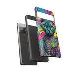 Devon Rex Cat Elf Pixie Pop Art Tough Phone Case