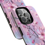 Pink Chrome Cherry Blossom Phone Case | Tough Cover