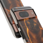Burmese Golden Sable Portrait Art Tough Phone Case