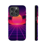 Classic Grid Sunset Vaporwave Art Tough Phone Case