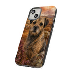 Border Terrier Earthy Watercolor Art Tough Phone Case