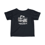 180SX JDM Drift Car Turbo Coupe White Classic Graphic Baby Tee Shirt