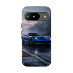 Elkhart Lake Blue C7 Track Attack Dawn Tough Phone Case