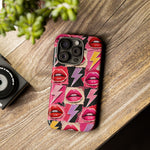 Pop Art Lips and Lightning Bolt Phone Case