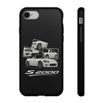 White S2000 Roadster Collage JDM Tough Phone Case Cover Gift