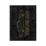 1978 Firebird Trans Am Gold Line Art Microfiber Throw Blanket Car Gift